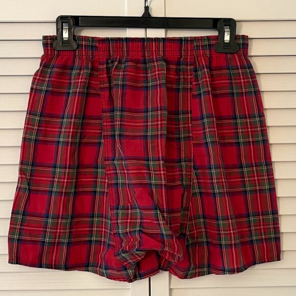 Hanes Red Plaid Boxer Shorts - Picture 2 of 2